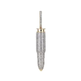 10k Yellow Gold Bullet Case Pendant 1.54ct