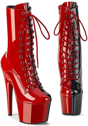 ADORE-1040TT [Red/Black Patent] | PLATFORM BOOTS [PREORDER]