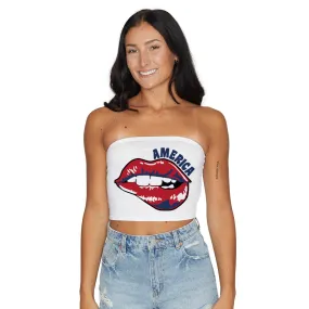 America Lips Tube Top