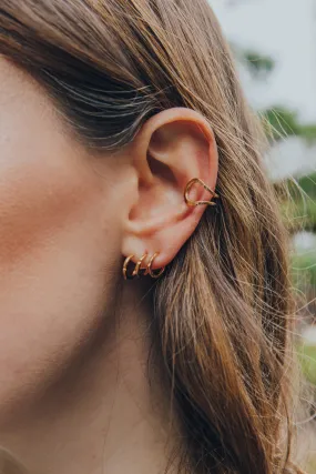 Aura - Rose Gold Trio Earring