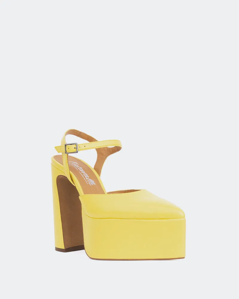 Azria Yellow Leather