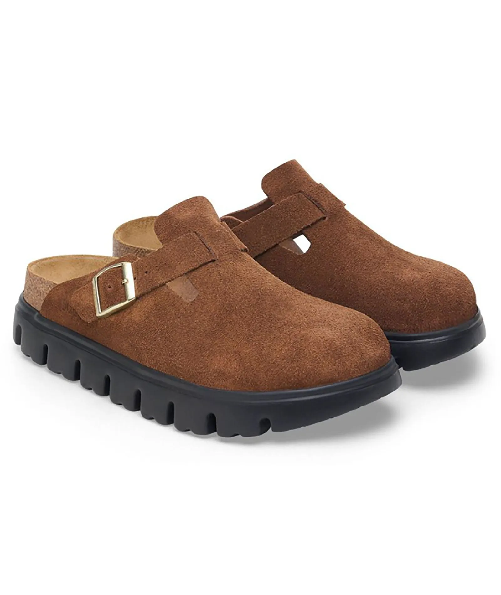 Birkenstock Boston Chunky Dark Tea - Narrow Fit