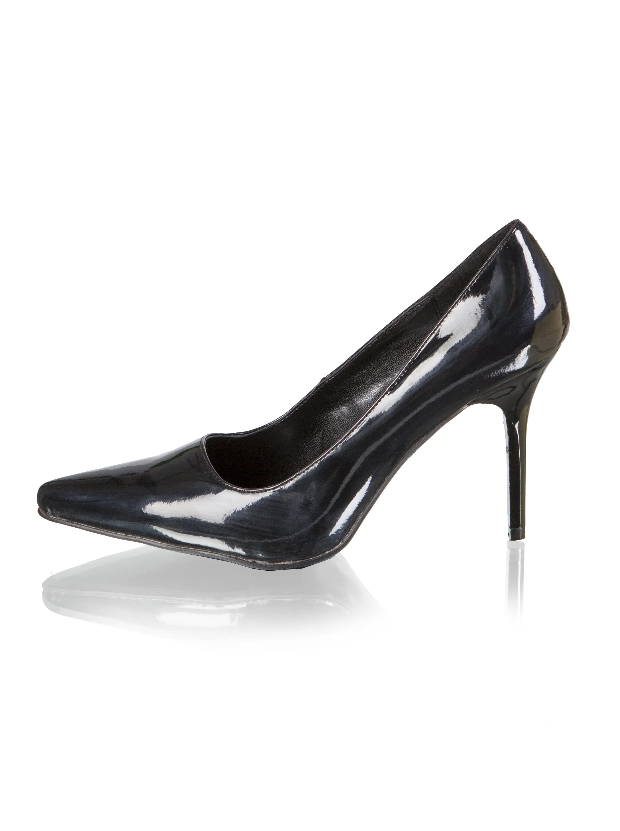 Black Classic Patent Court Shoe - UK 3