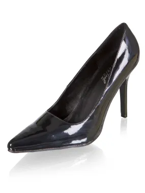 Black Classic Patent Court Shoe - UK 3