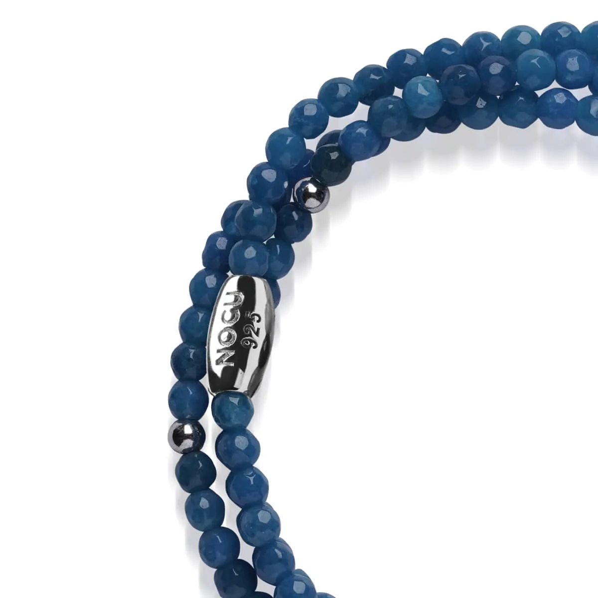 Blue Agate | .925 Sterling Silver | Gemstone Wrap