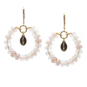 Bridal Collection Tribal Rose Quartz Earrings