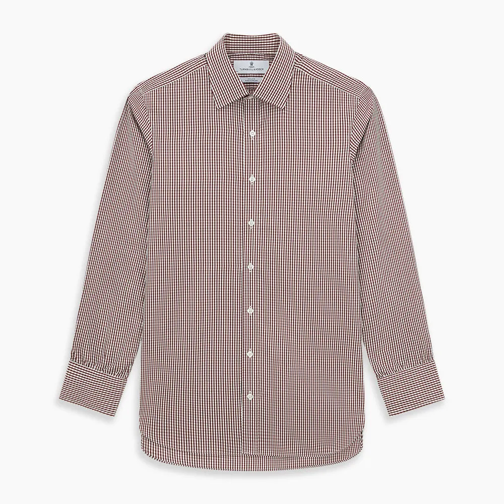 Burgundy Micro Check Winston Shirt