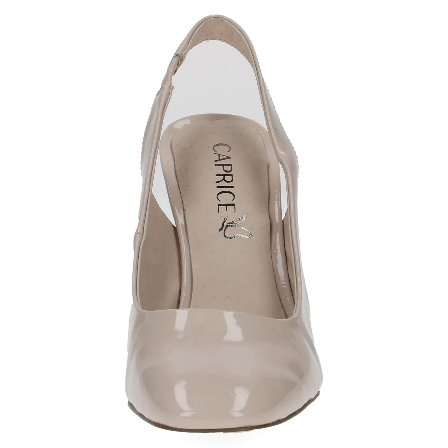 Caprice Ladies Patent Sling Back Court Shoe