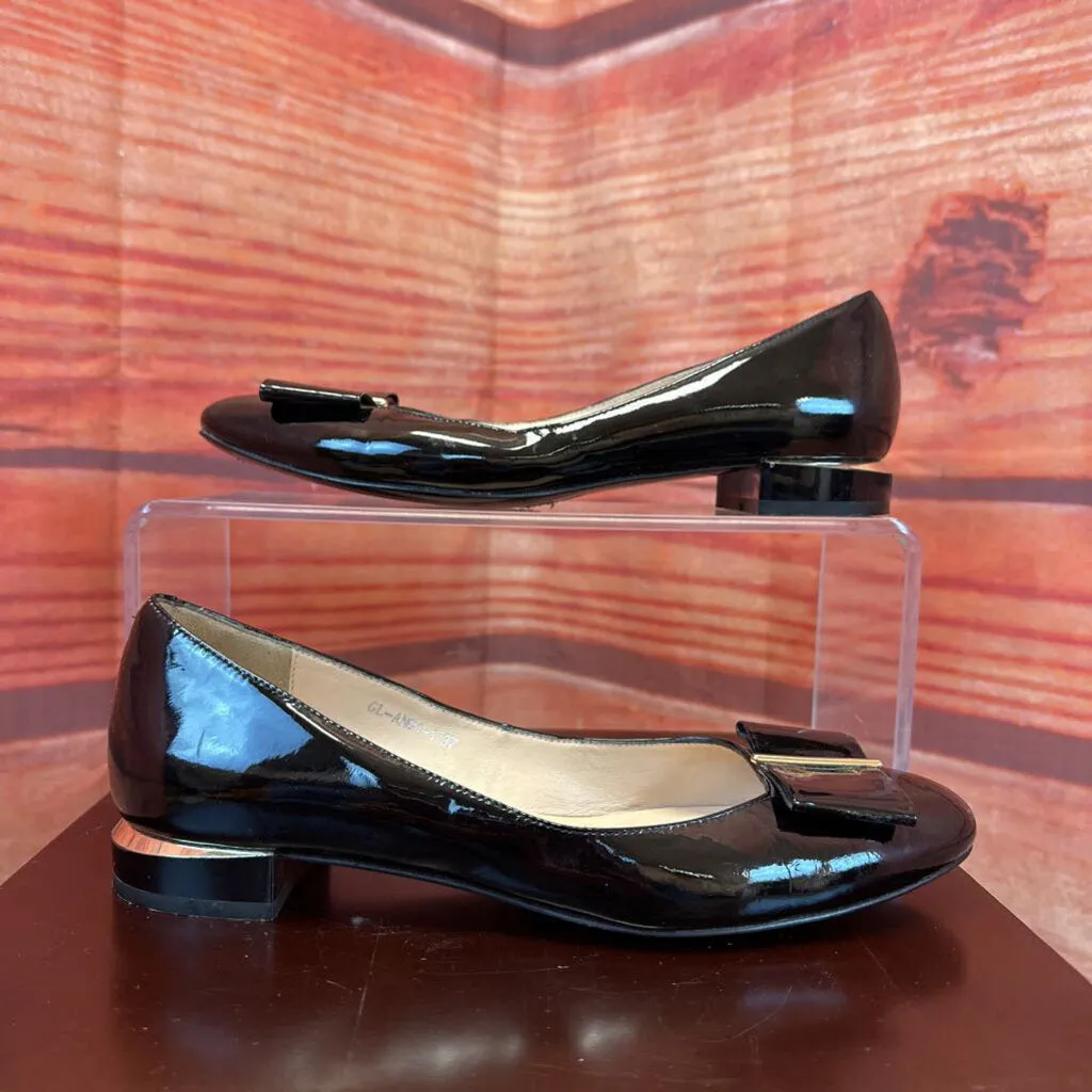 CARLO PAZOLINI BLACK LEATHER FLATS SZ 6.5 TCC