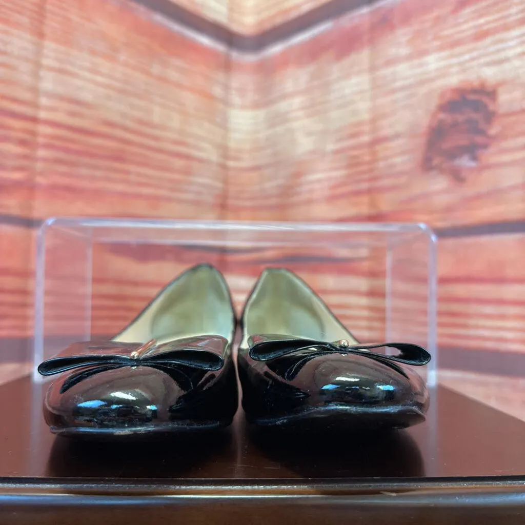 CARLO PAZOLINI BLACK LEATHER FLATS SZ 6.5 TCC