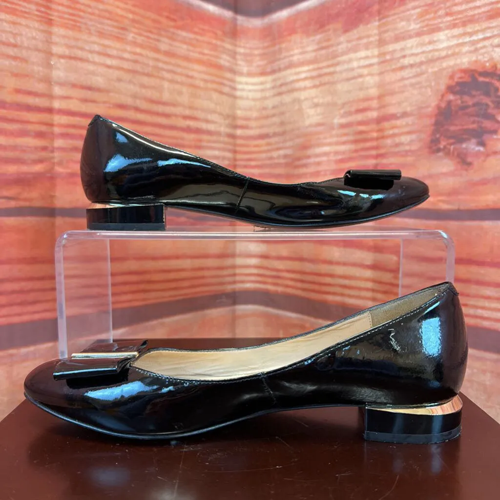 CARLO PAZOLINI BLACK LEATHER FLATS SZ 6.5 TCC