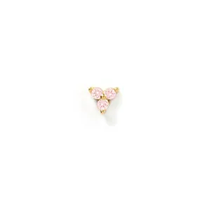 Cassia Single Stack Stud Earring - Rose