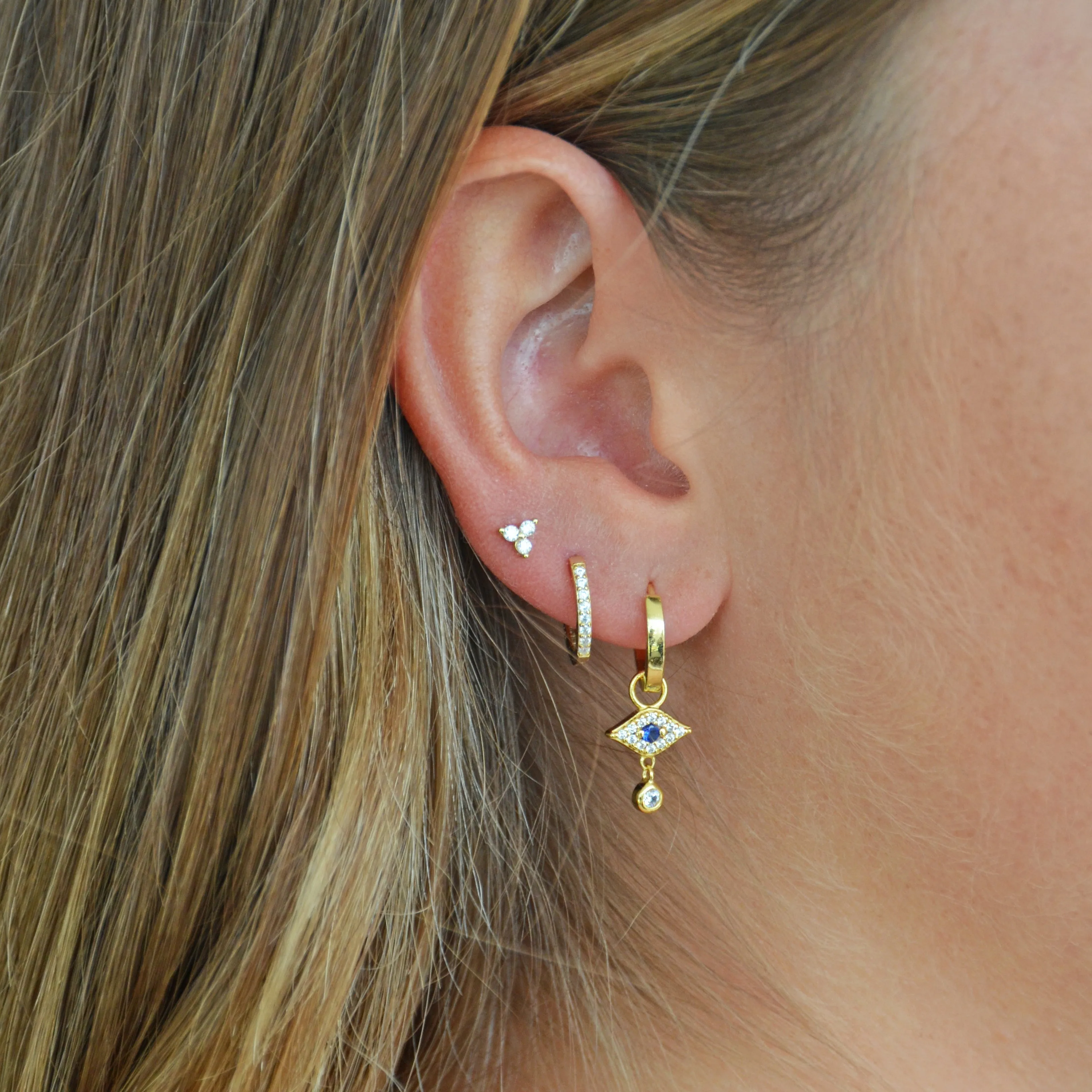 Cassia Single Stack Stud Earring