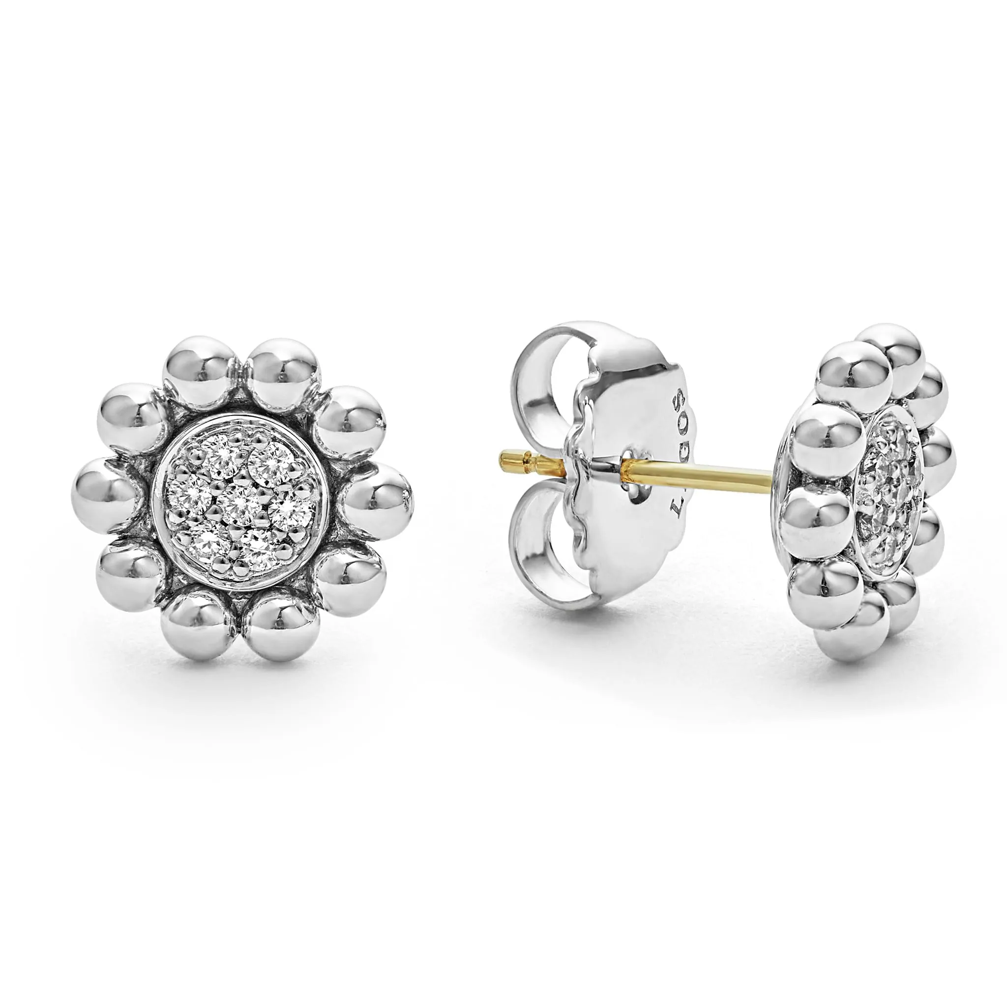 Caviar Spark Diamond Stud Earrings