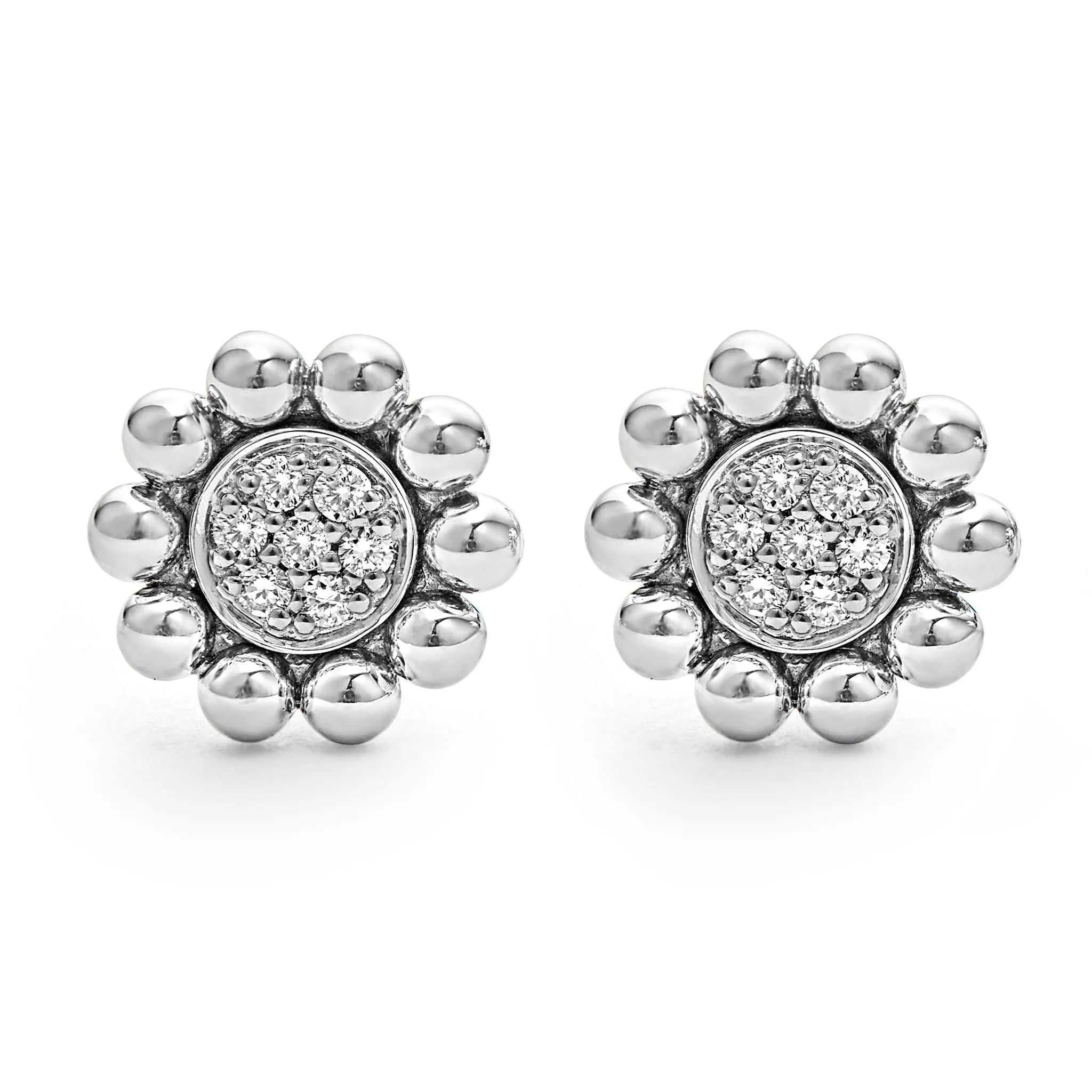 Caviar Spark Diamond Stud Earrings