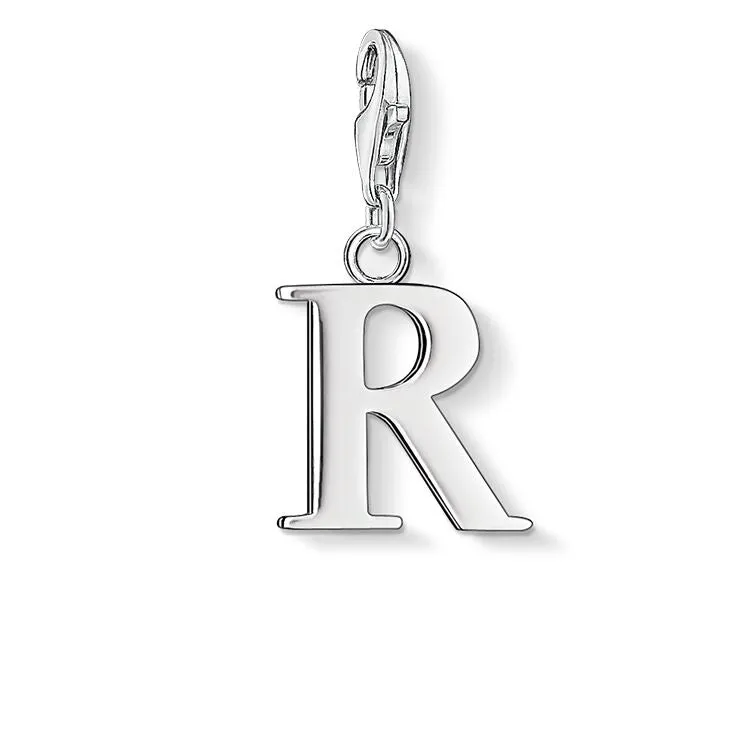 CHARM CLUB STERLING SILVER 'R' CHARM