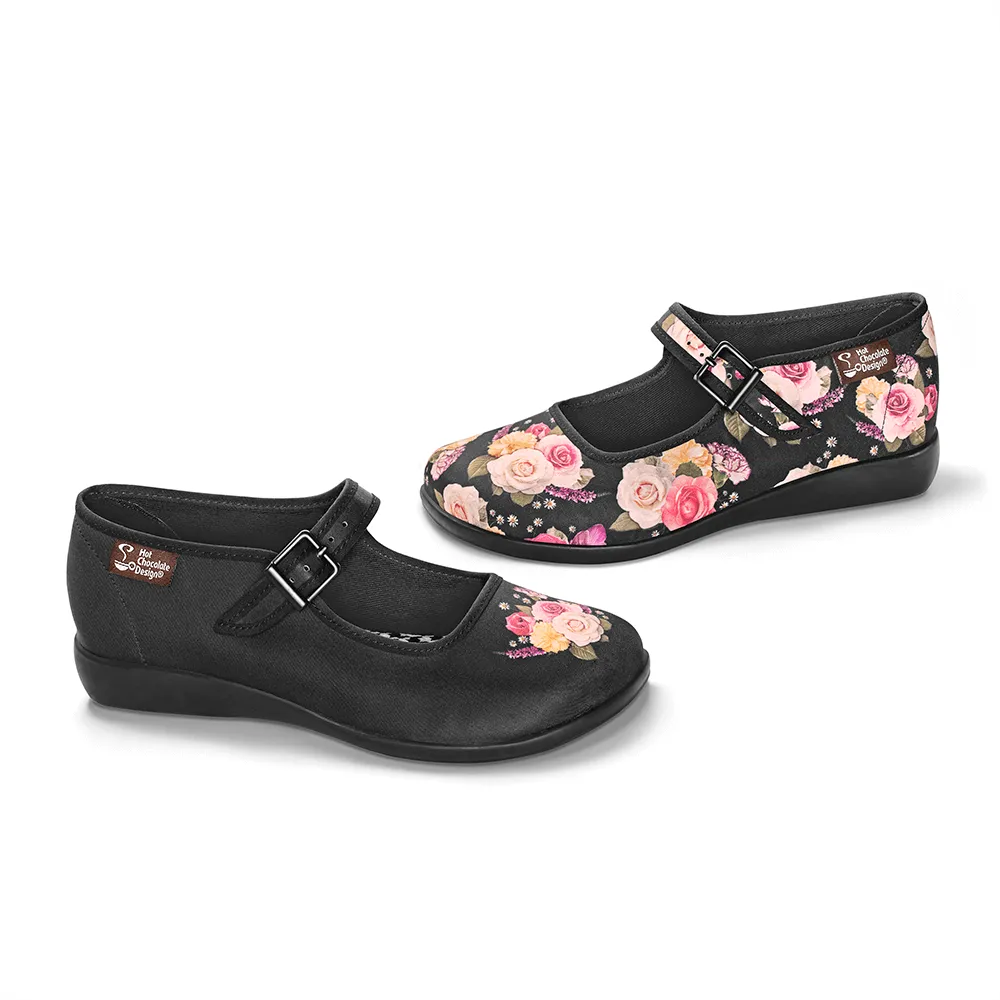 Chocolaticas® Velvet Garden Women's Mary Jane Flat