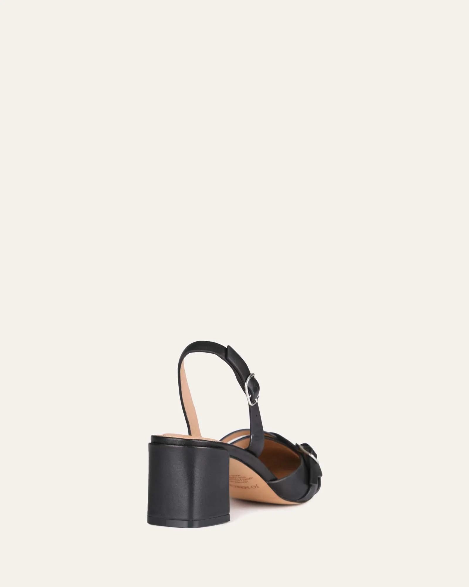 COBY LOW HEELS BLACK LEATHER