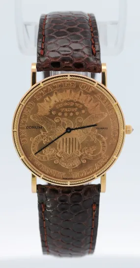 Corum 1905 Twenty Dollar Liberty Gold Coin Watch Vintage