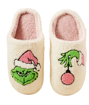 Cozy Adult Slippers Feeling Grinchy