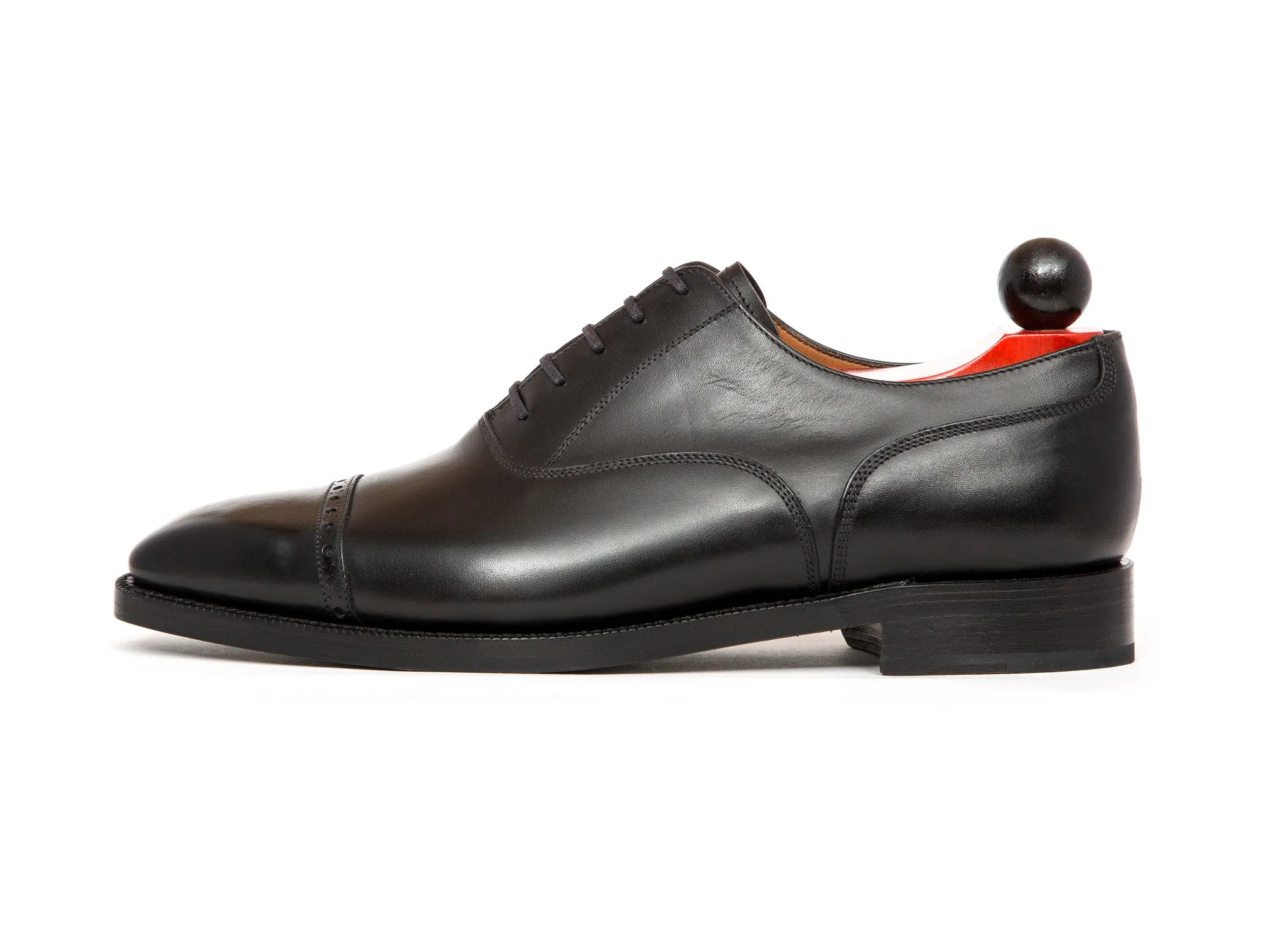 Dravus - MTO - Black Calf - MGF Last - Double Leather Sole