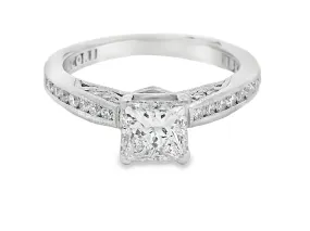 Estate Modern 18K Tacori Engagement Ring