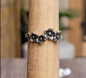 Flowers silver 925 ring