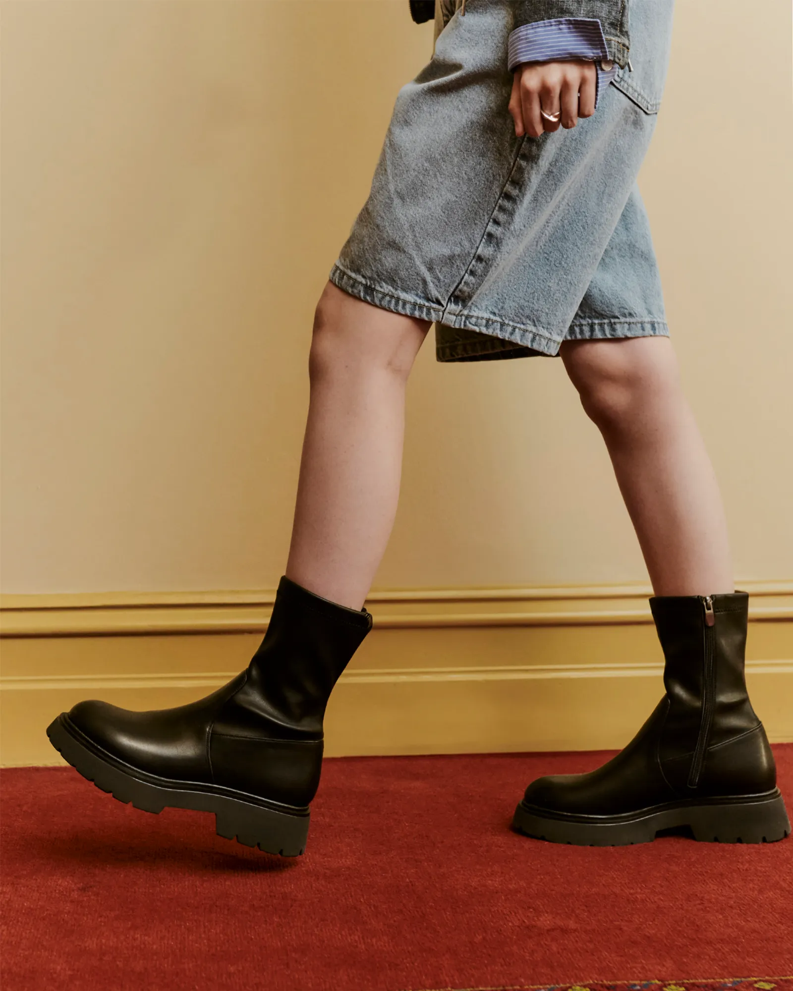 GABE Chunky Ankle Sock Boots