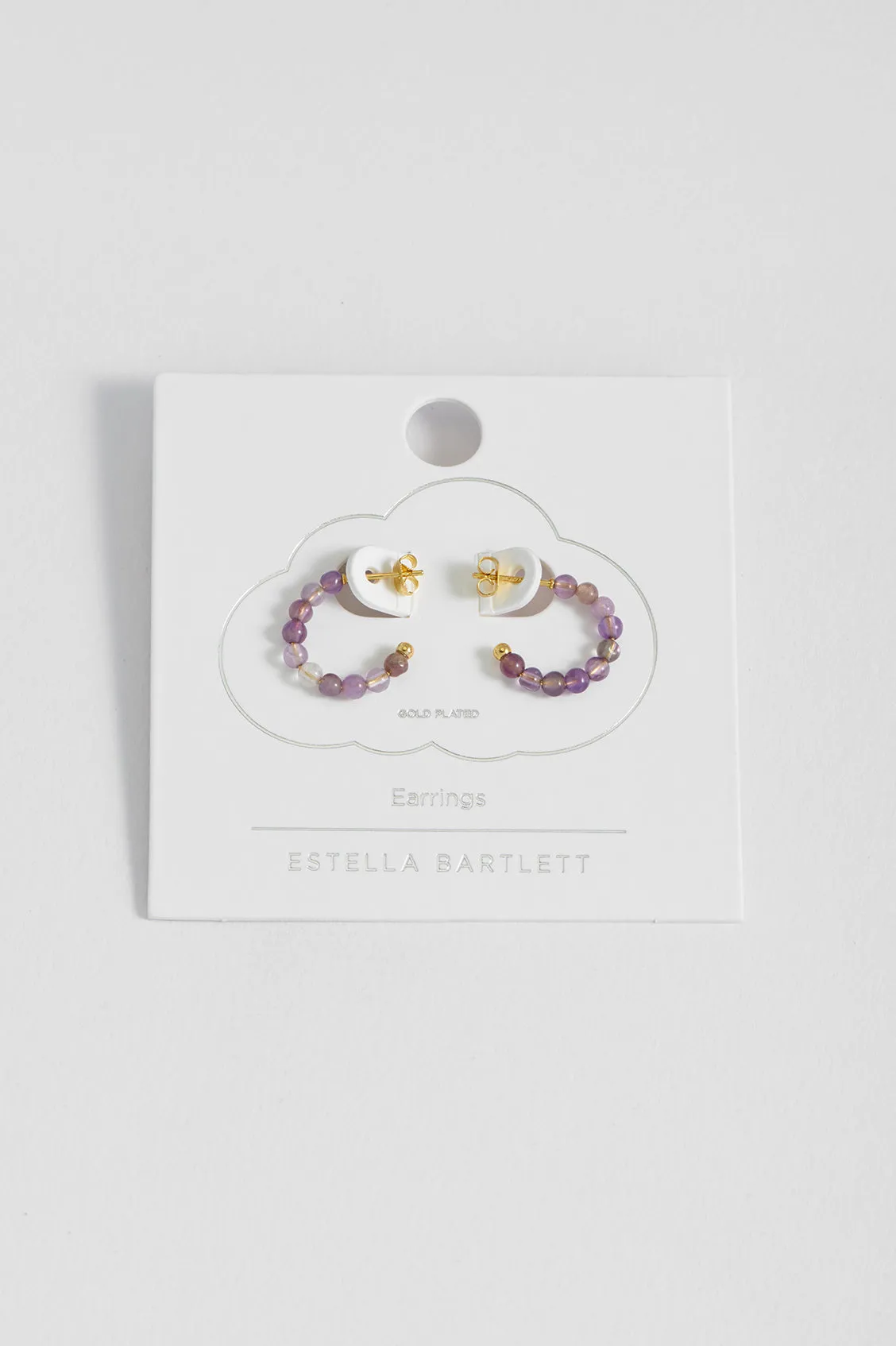 Gemstone Amelia Hoop Earrings