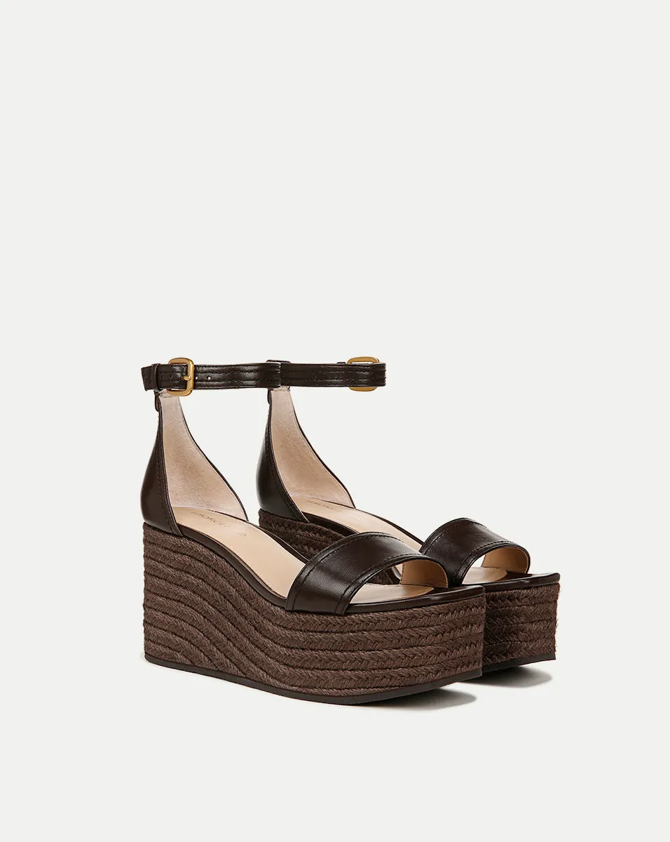 Gianna Raffia Wedge Sandal