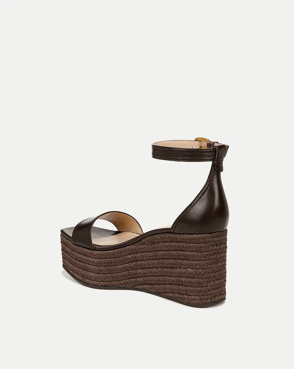 Gianna Raffia Wedge Sandal