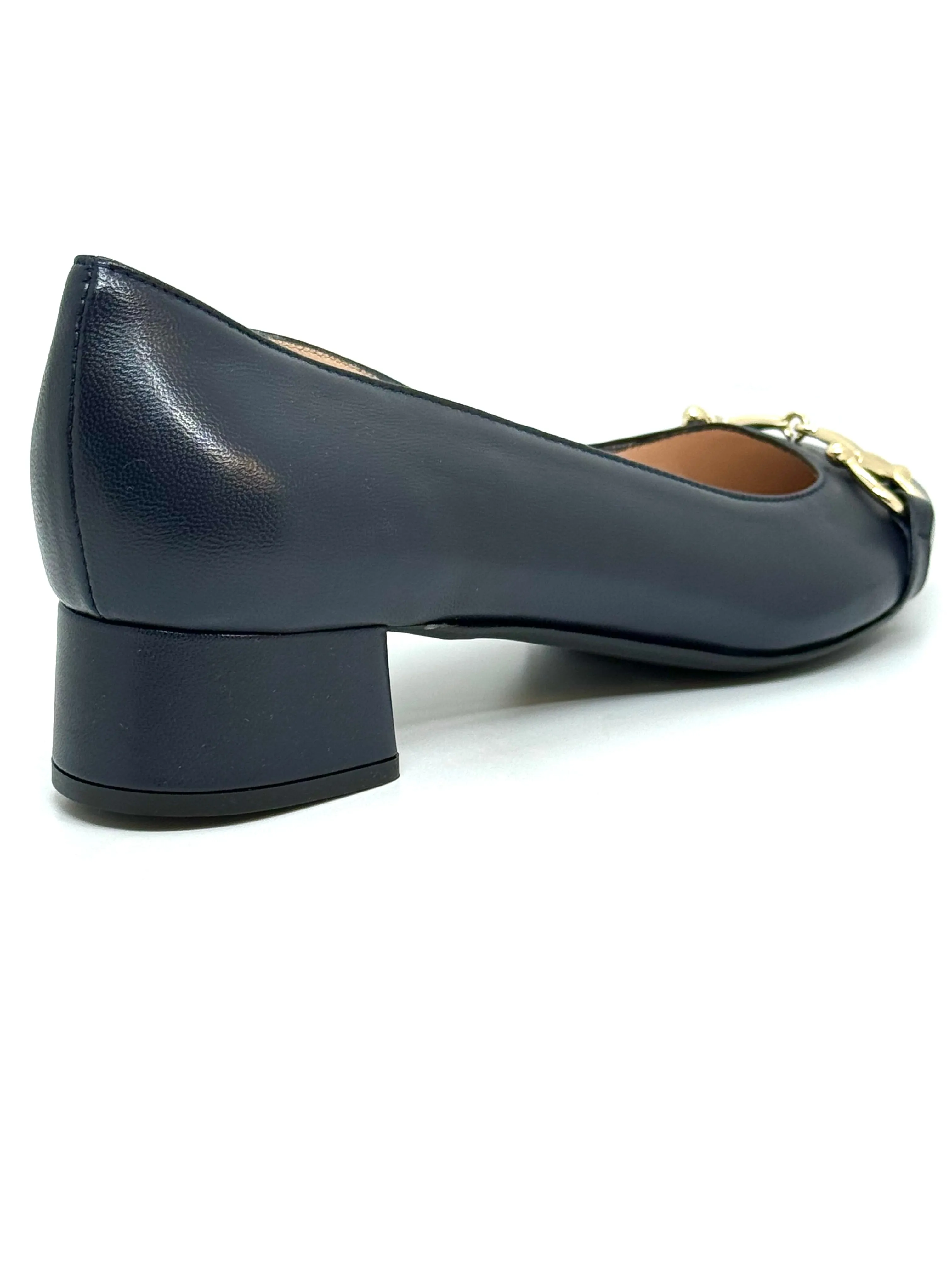 HB Ladies Nappa Trim Low Block Heel