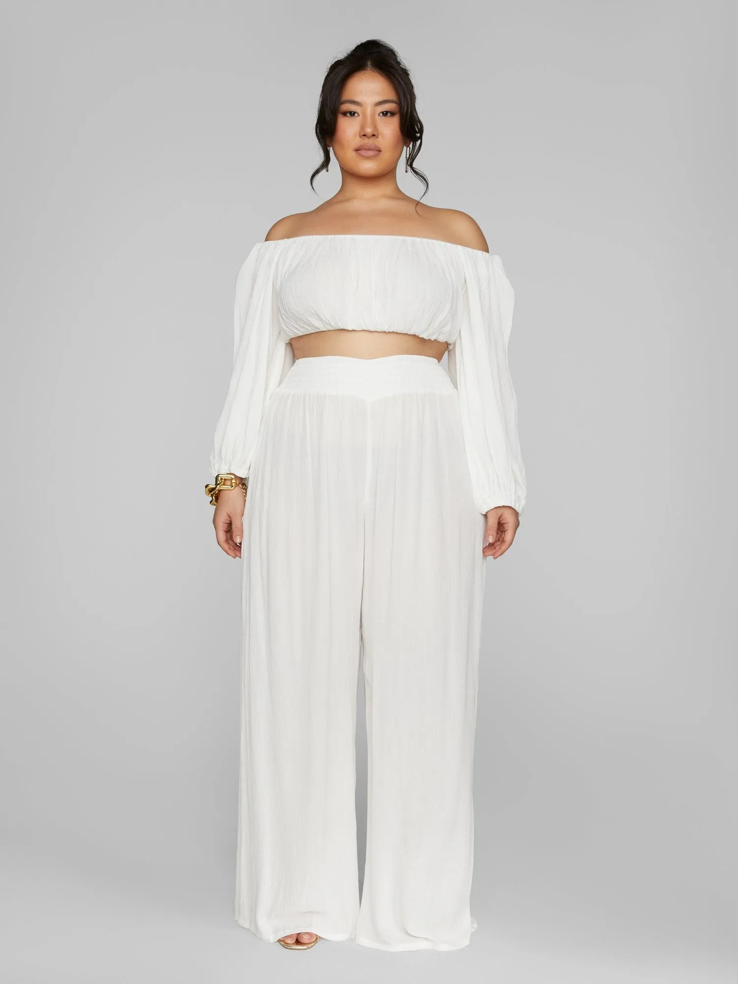 Ingrid Gauze Wide Leg Pants