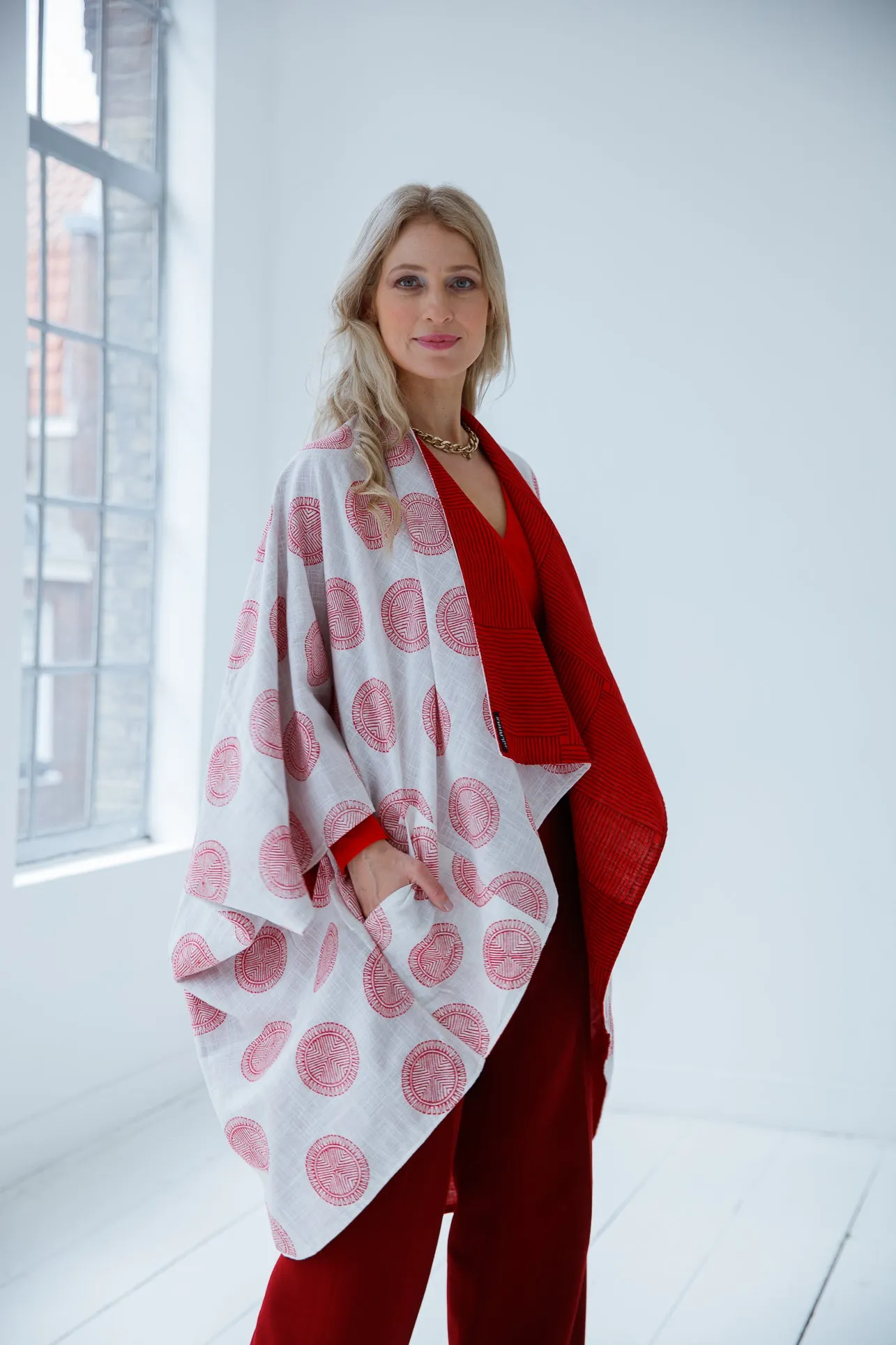 JIVA Cotton Kimono Fire