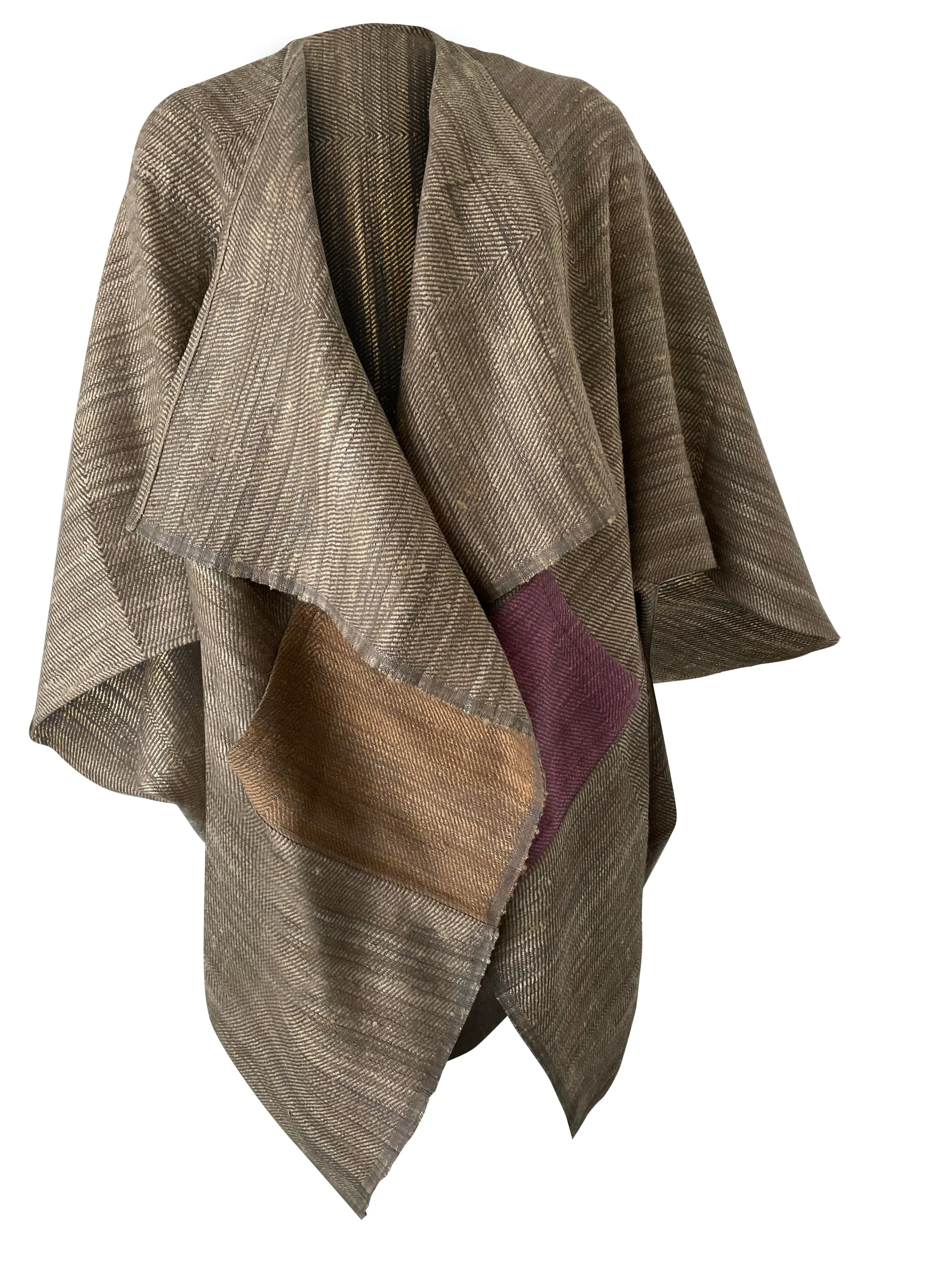 JIVA Wool Silk Kimono Earth