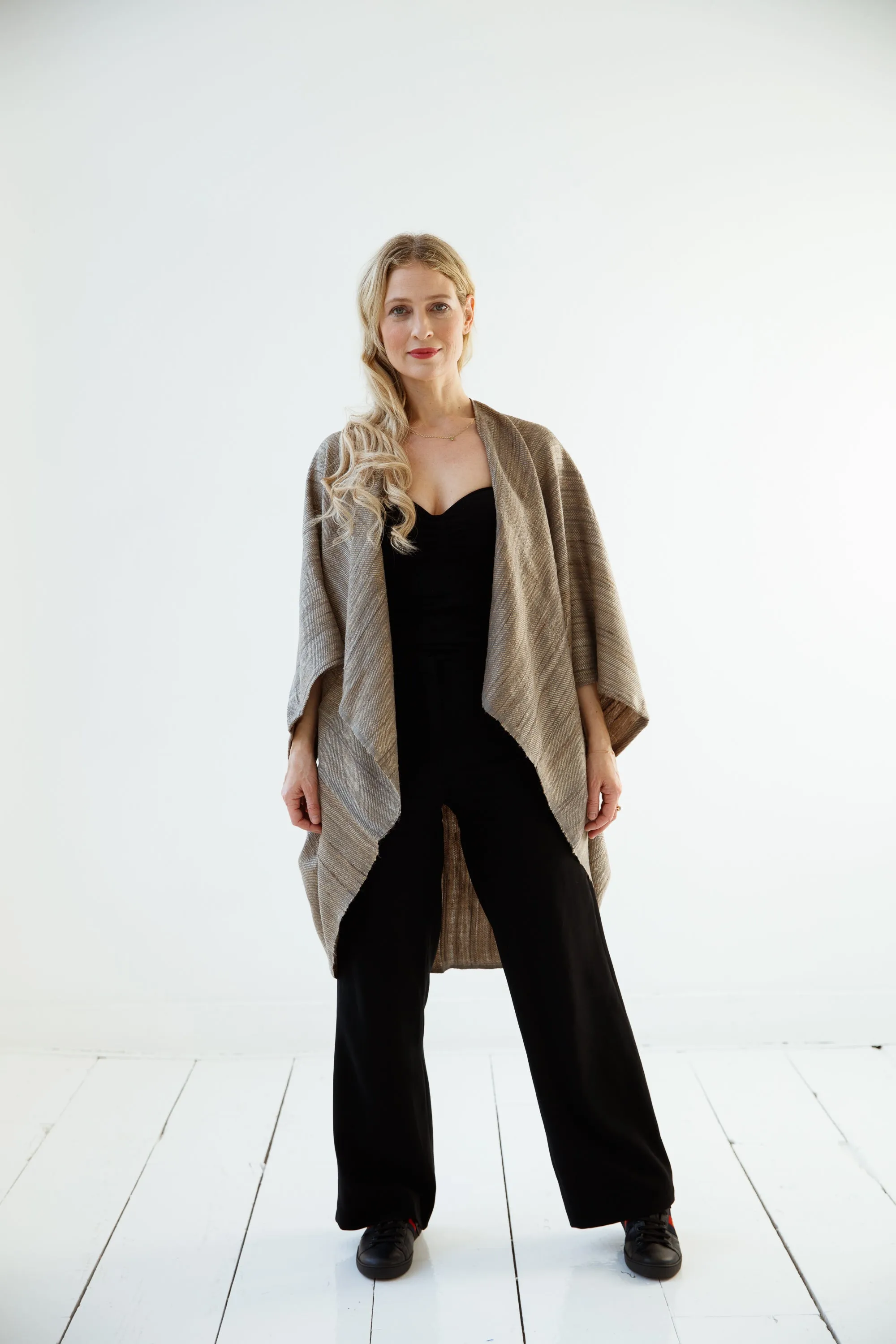 JIVA Wool Silk Kimono Earth