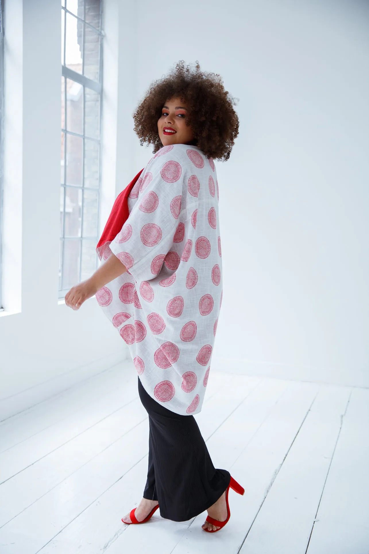 JULAHAS  JIVA Cotton Kimono Fire