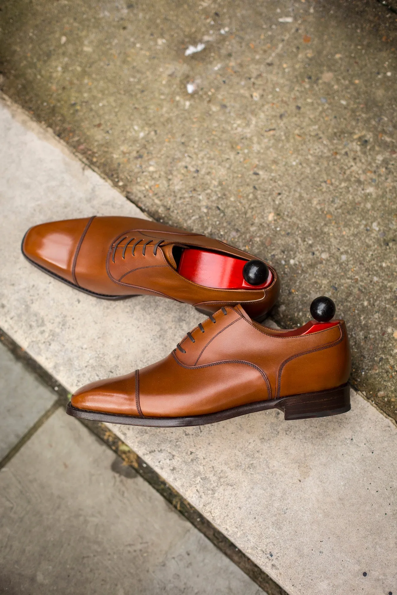 Magnolia - MTO - Caramel Calf - MGF Last - Single Leather Sole