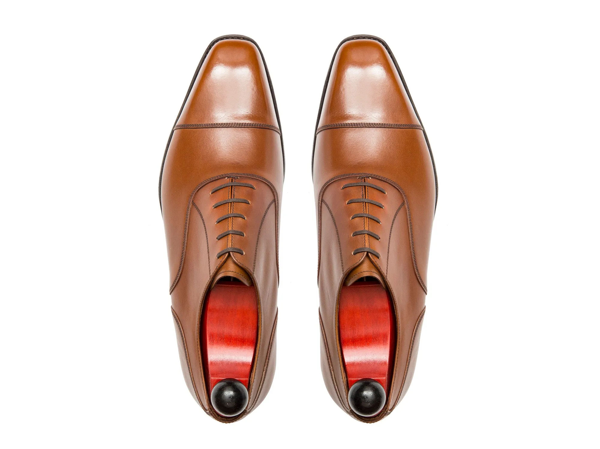 Magnolia - MTO - Caramel Calf - MGF Last - Single Leather Sole