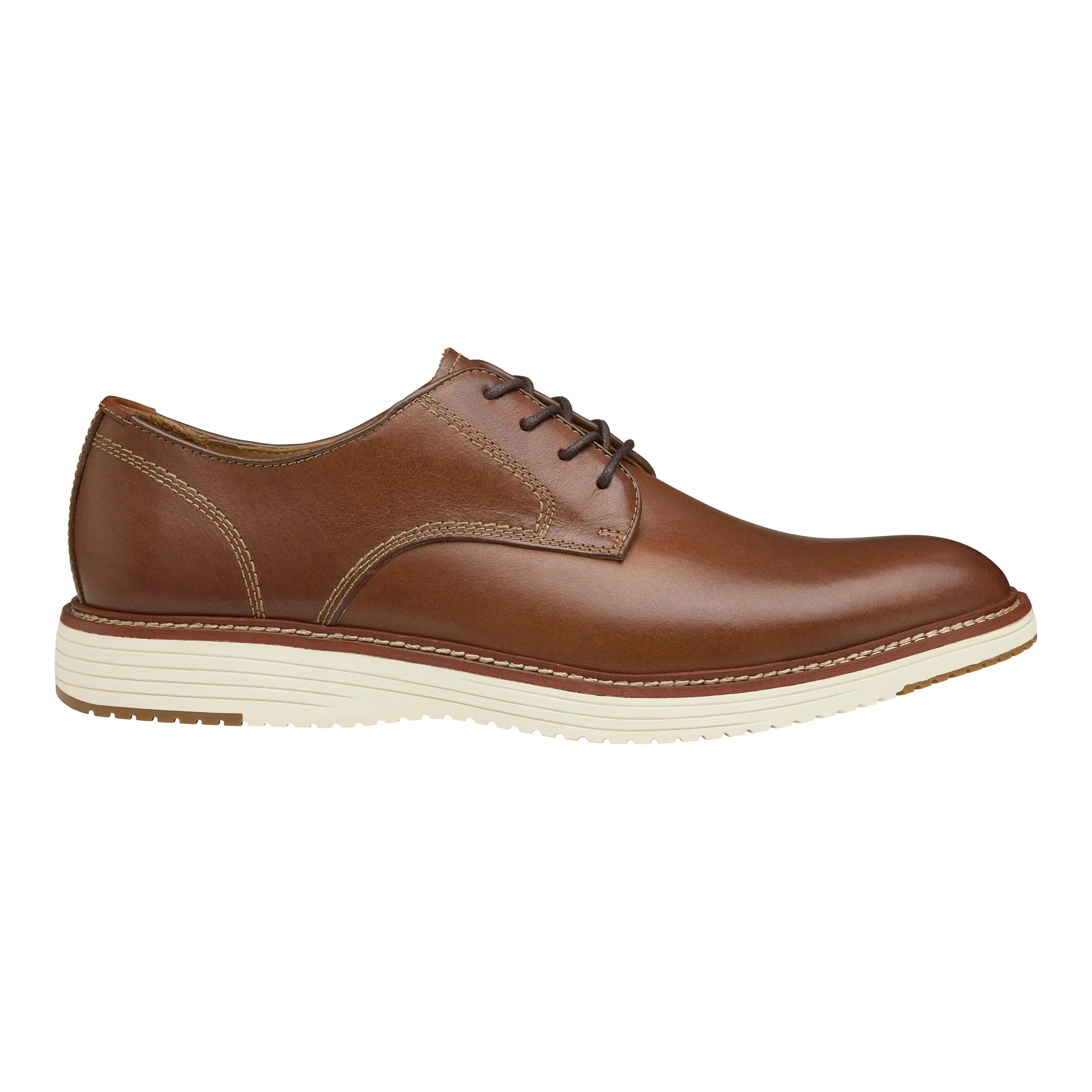 Men's Johnston & Murphy Upton Plain Toe Color: Tan Full Grain