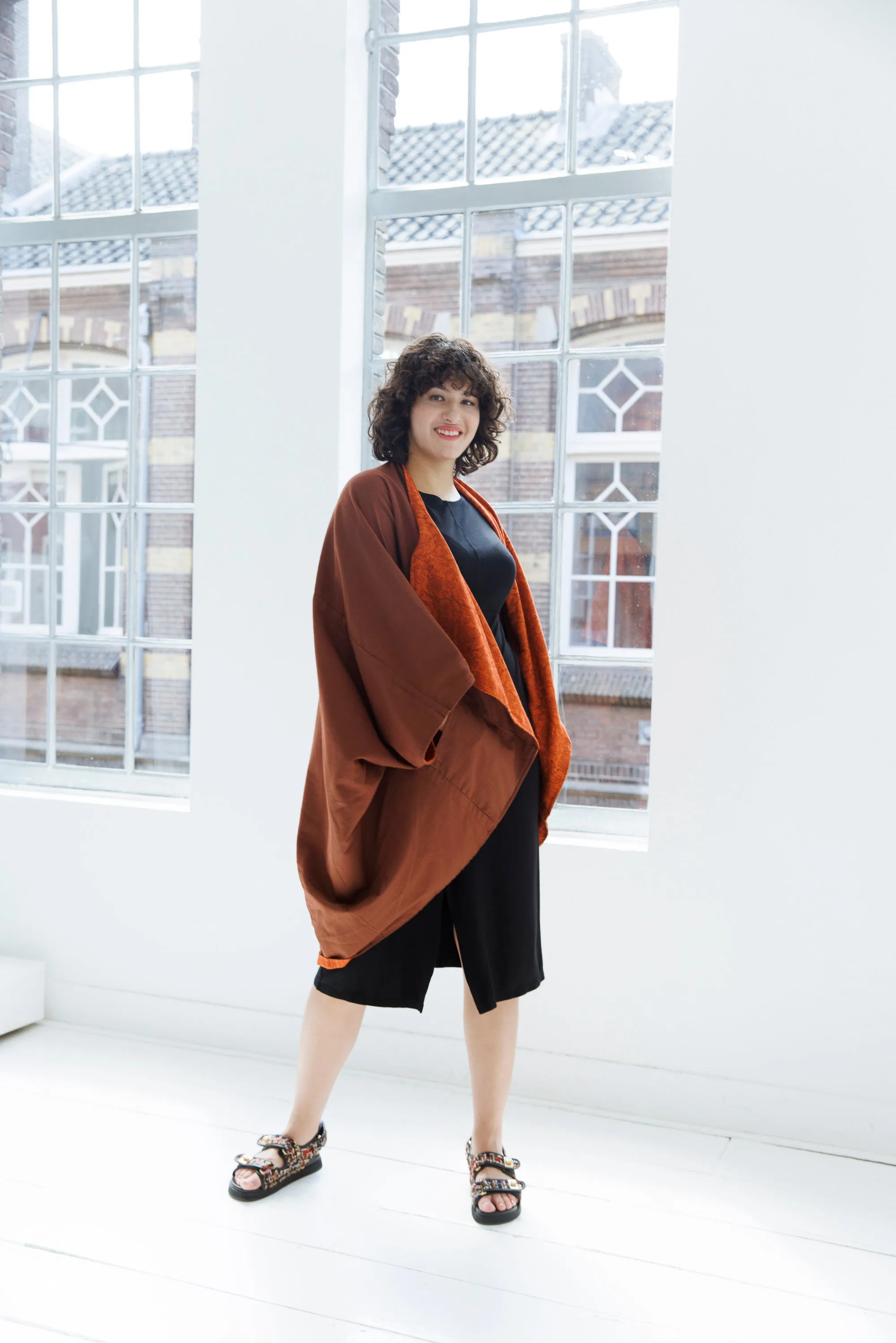 NEW! JIVA Cotton Kimono Earth