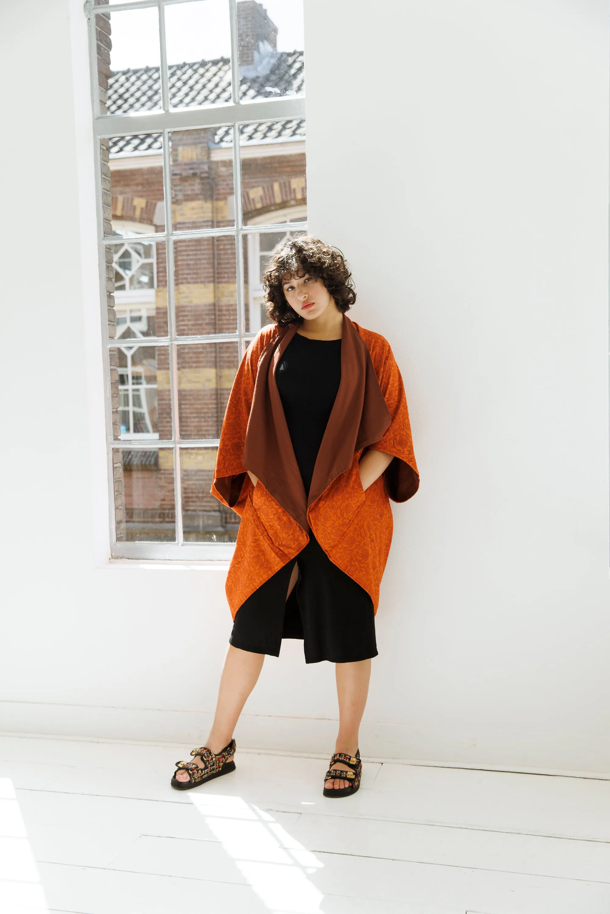 NEW! JIVA Cotton Kimono Earth