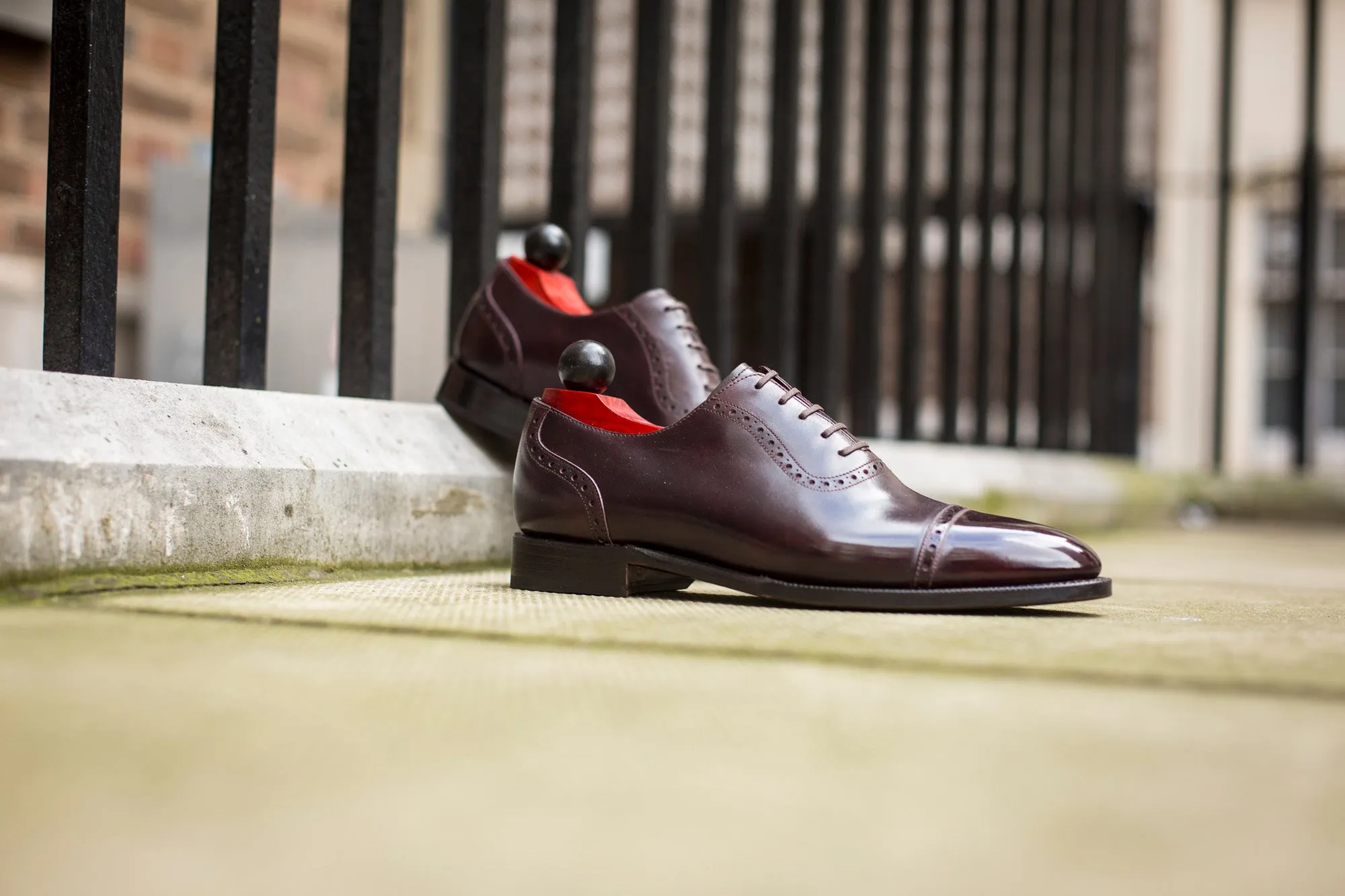 Sunnyside - MTO - Plum Museum Calf - TMG Last - Single Leather Sole