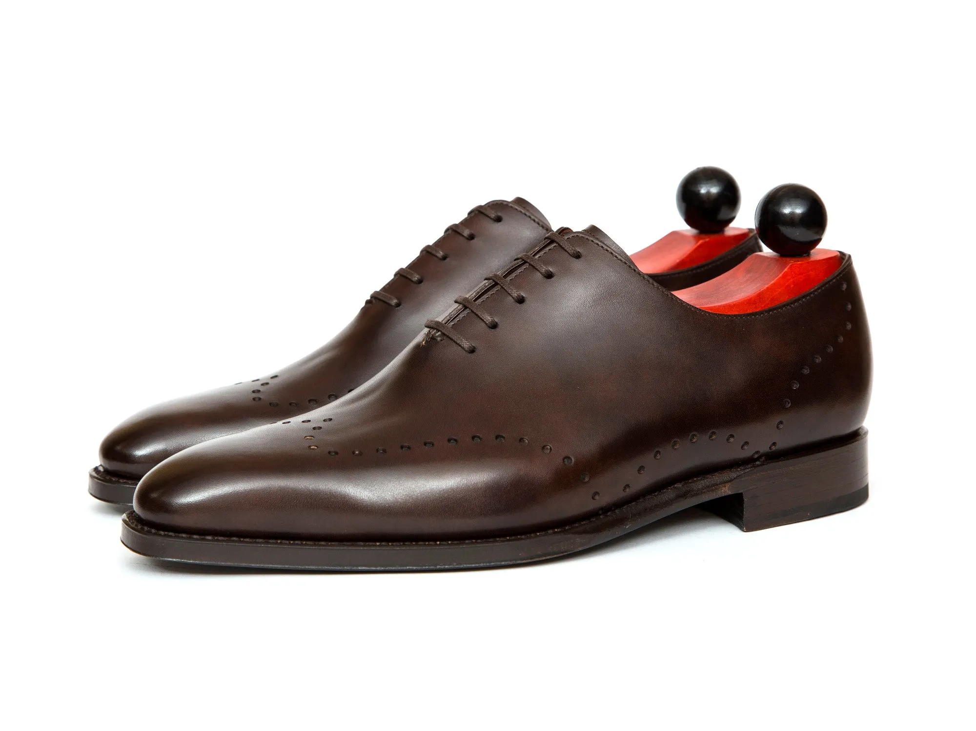 Tony - MTO - Dark Brown Museum Calf - LPB Last - Single Leather Sole