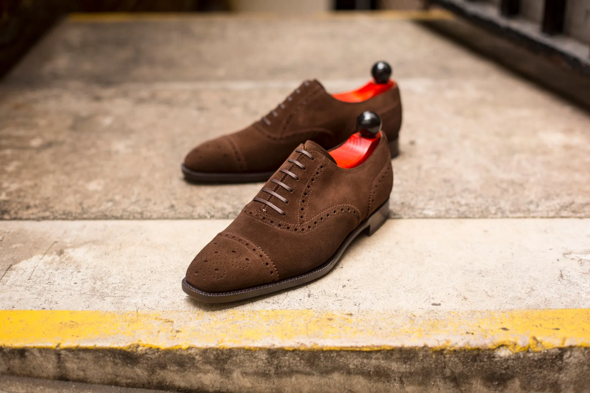 Windermere - MTO - Dark Brown Suede - LPB Last - Single Leather Sole