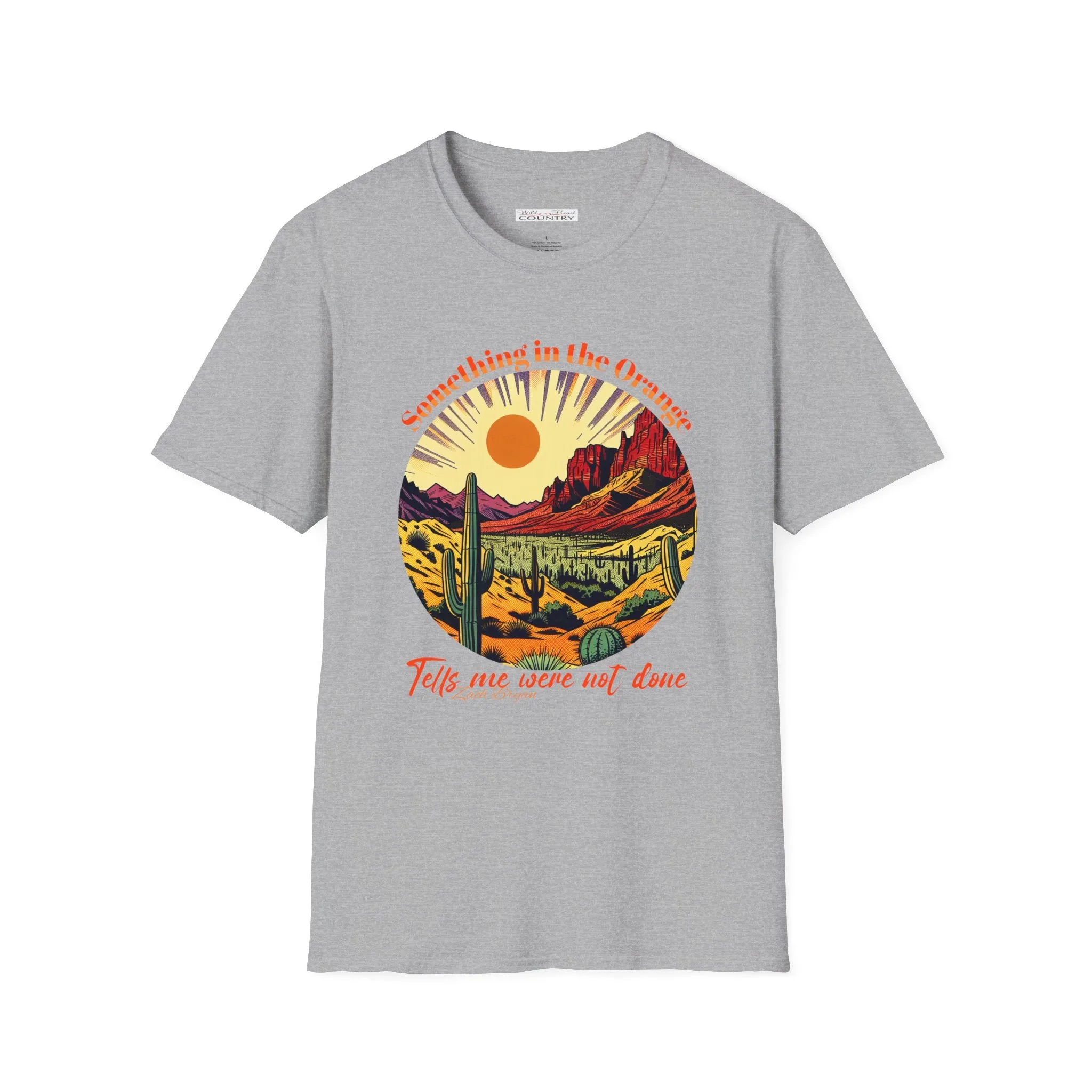 Zach Bryan "Something in the Orange" inspired T Shirt, Country Music Shirt, Tour Shirt, Festival Tee, Western T-shirt, Music Shirt, Concert T-Shirt