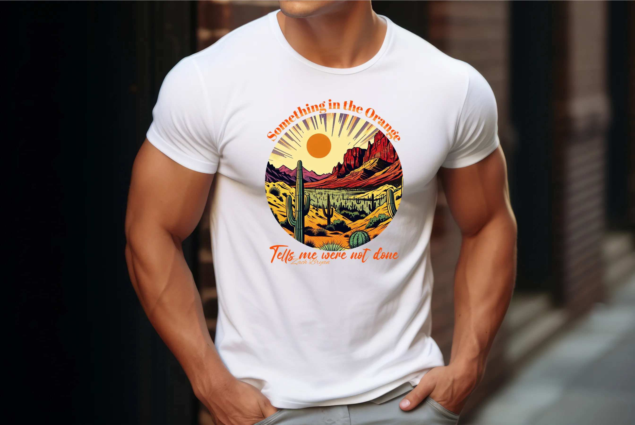 Zach Bryan "Something in the Orange" inspired T Shirt, Country Music Shirt, Tour Shirt, Festival Tee, Western T-shirt, Music Shirt, Concert T-Shirt