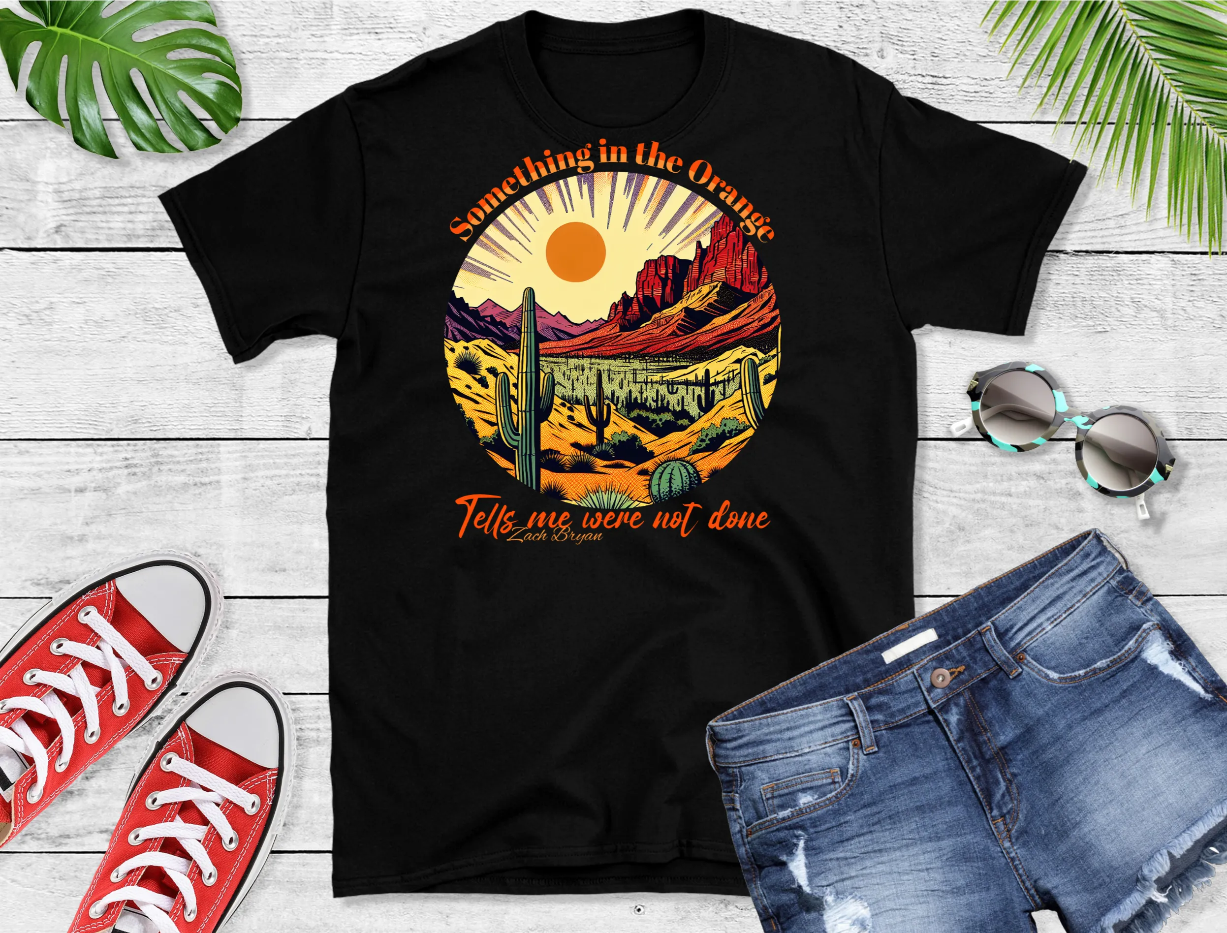 Zach Bryan "Something in the Orange" inspired T Shirt, Country Music Shirt, Tour Shirt, Festival Tee, Western T-shirt, Music Shirt, Concert T-Shirt