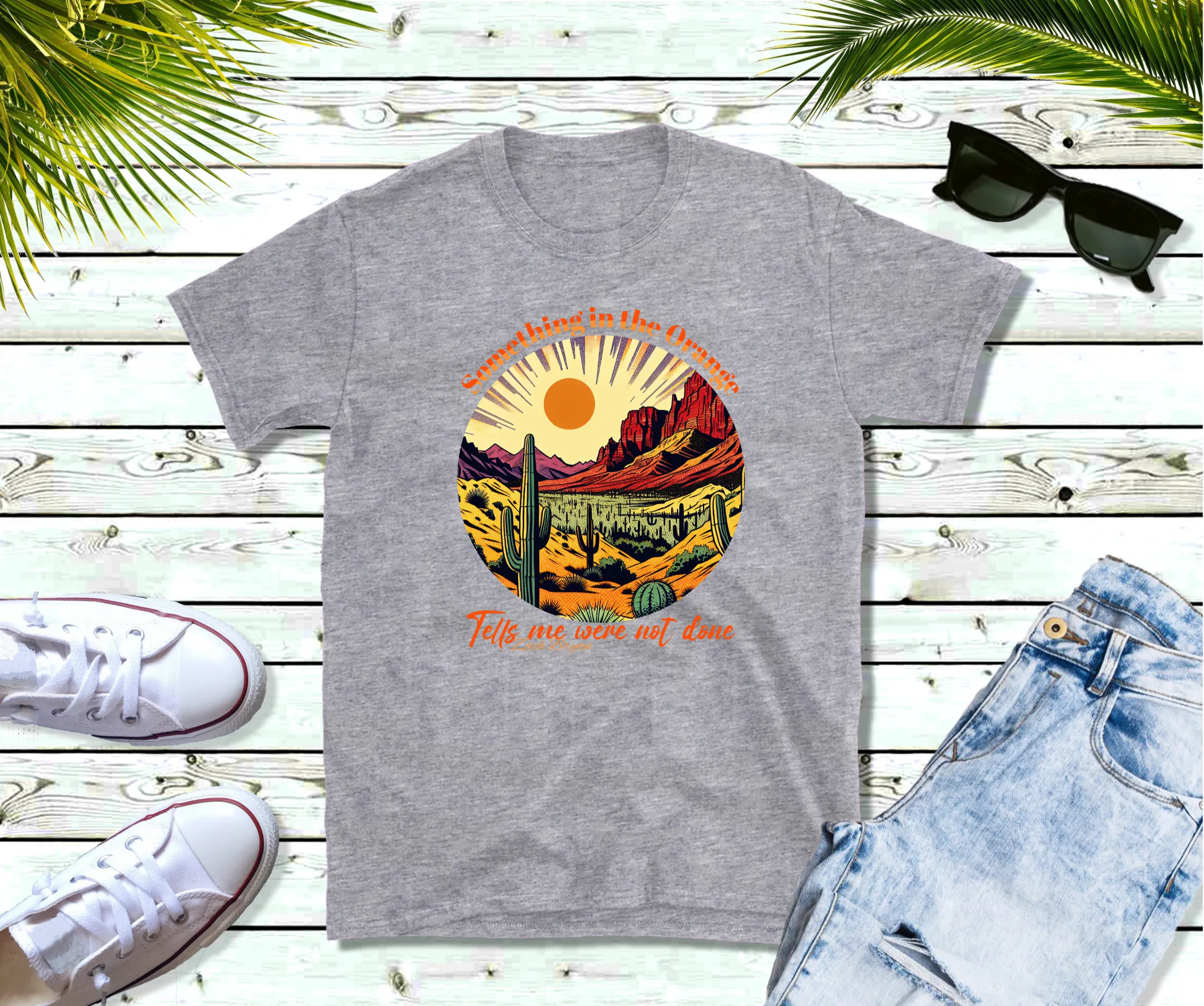 Zach Bryan "Something in the Orange" inspired T Shirt, Country Music Shirt, Tour Shirt, Festival Tee, Western T-shirt, Music Shirt, Concert T-Shirt